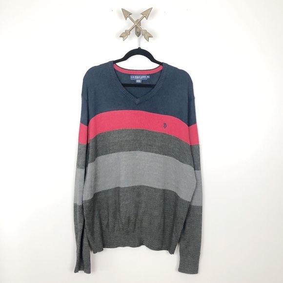 U.S. Polo Assn. Other - U.S. Polo Assn. Color Block Sweater‎ Sz XL